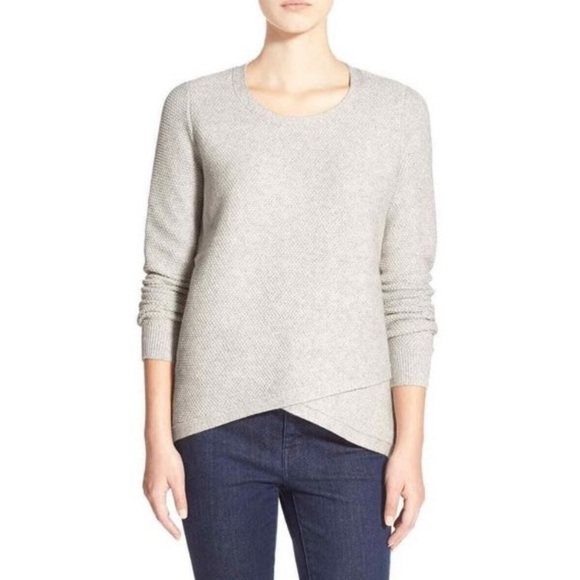 Madewell Feature Pullover Contrast Hem Sweater - Picture 1 of 8